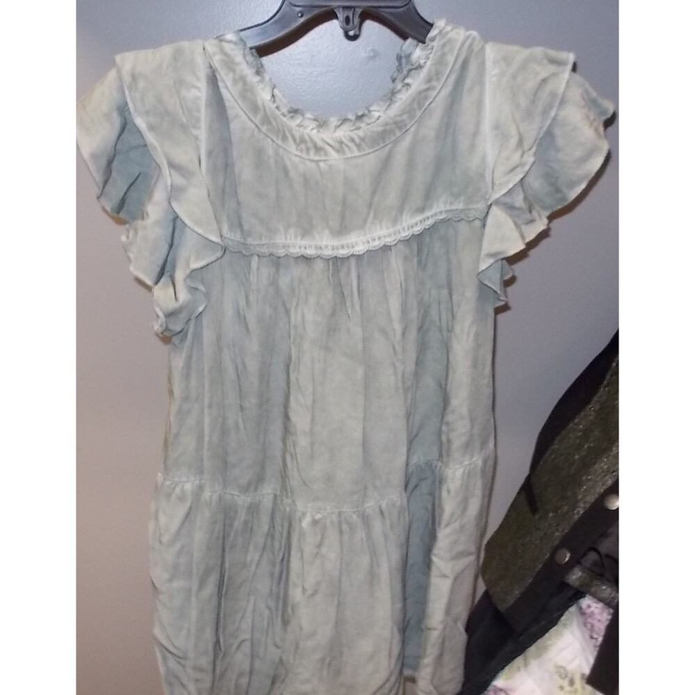 JODIFI Sage Green Linen Mini Dress